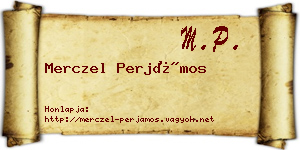 Merczel Perjámos névjegykártya